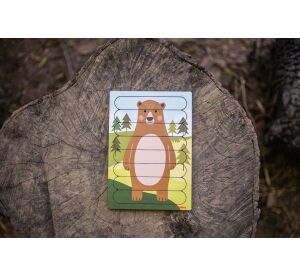BeWooden Vkládačka méďa Péťa