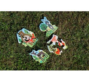 BeWooden 4 sady Puzzle 2,3,4,5 - Lišárna