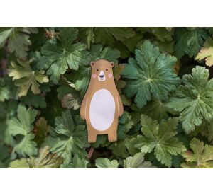 BeWooden Dřevěná nálepka na zeď i jinam méďa Péťa