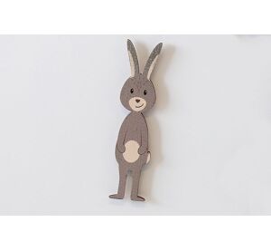 BeWooden Dřevěná magnetka zajíček Karlíček