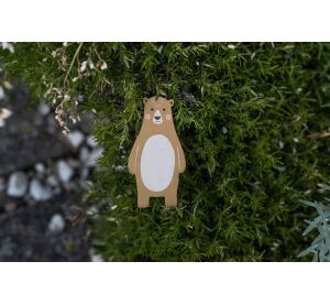 BeWooden Dřevěná magnetka méďa Péťa