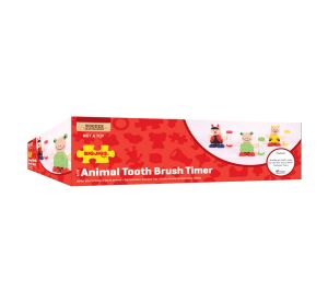 Bigjigs Toys Stojánek na kartáček s přesýpacími hodinami 1 ks