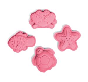 Bigjigs Toys Silikonové formičky růžové Coral