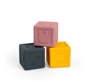 Bigjigs Toys Silikonové senzorické kostky