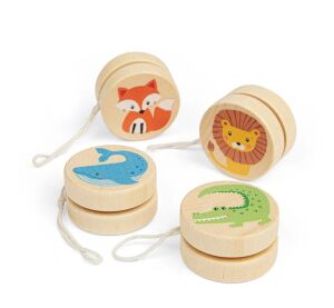 Bigjigs Toys Dřevěné jojo Safari zvířátka 1 ks