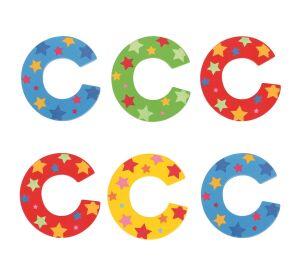 Bigjigs Toys Hvězdičkové písmenko C