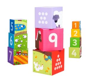 Bigjigs Toys Didaktické kostky farma