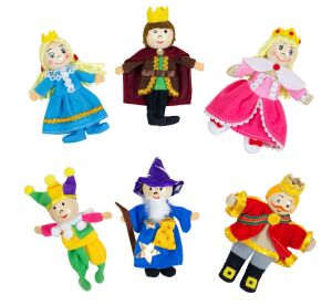 Bigjigs Toys Prstoví maňásci pohádkové postavičky z království