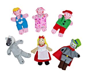 Bigjigs Toys Prstoví maňásci pohádkové postavičky