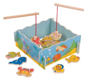 Bigjigs Toys Magnetické chytání rybiček moře