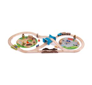 Bigjigs Rail Vláčkodráha Stavba 50 dílů