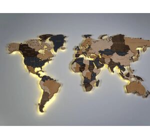 BusyKids Mapa světa XL s podsvícením