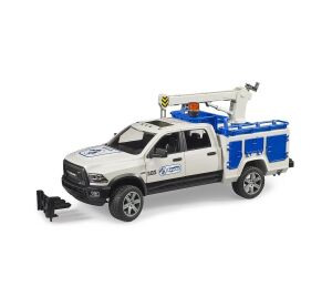 Bruder RAM 2500 Servisní vůz s otočným ramenem a majákem