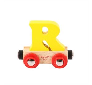 Bigjigs Rail Vagónek dřevěné vláčkodráhy - Písmeno R