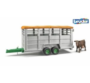 Bruder Přepravník na zvířata s figurkou krávy - poškozený obal