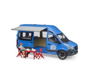 Bruder MB Sprinter Camper s řidičem a příslušenstvím