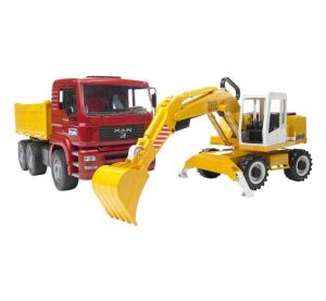 Bruder Nákladní auto MAN a  bagr