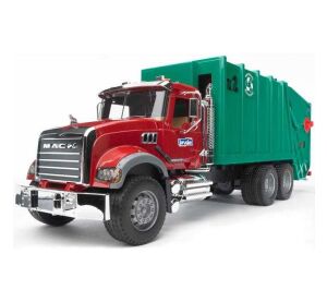 Bruder Nákladní auto MACK Granit popelář zelený