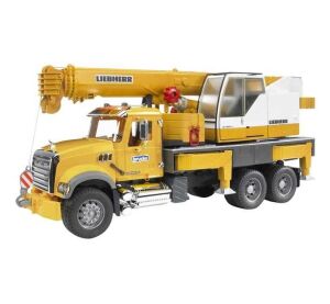 Bruder Nákladní auto MACK Granit  jeřáb LIEBHERR