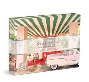 Galison Puzzle oboustranné Psi v hotelu Beverly Hills 500 dílků