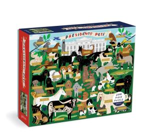 Galison Puzzle Prezidentští mazlíčci 2000 dílků