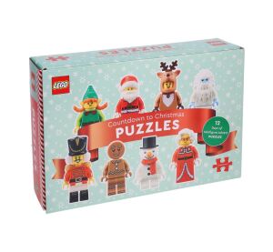 Chronicle Books Puzzle LEGO® Advetní kalendář 12 v 1 - poškozený obal