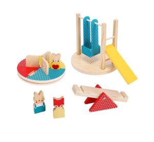 Petit Collage Dřevěná sada Na hřišti