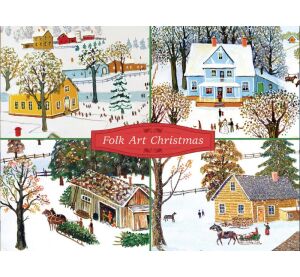 Galison Box s pohlednicemi Vánoční lidové umění