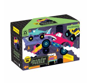 Mudpuppy Puzzle Monster Trucks - svítí ve tmě 100 dílků