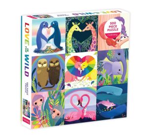 Mudpuppy Rodinné puzzle Láska v divočině 500 dílků