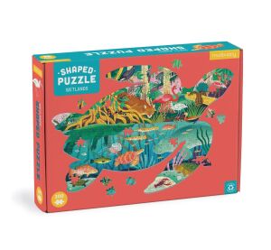 Mudpuppy Puzzle Mokřady ve tvaru želvy 300 dílků
