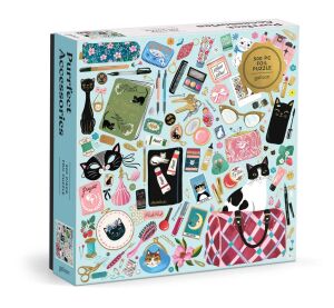 Galison Fóliové puzzle Kočičí elegance 500 dílků