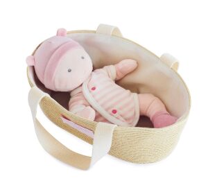 Doudou Jolijou Panenka Pola v tašce do kočárku 28 cm