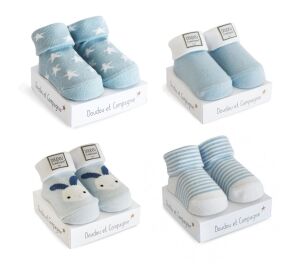 Doudou Dárková sada - Ponožky pro chlapečka 0-6 měs. 1 pár