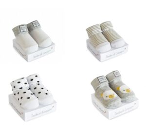 Doudou Dárková sada - Ponožky univerzální 0-6 měs. 1 pár