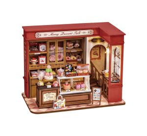 RoboTime 3D dřevěná skládačka Miniatura domečku Medová cukrárna