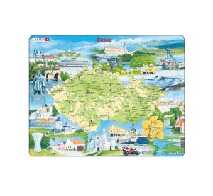 Larsen Vzdělávací puzzle Česká republika Památky 78 dílků
