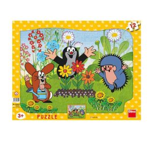 Dino Papírové puzzle Krteček zahradník 12 dílků