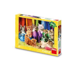 Dino Puzzle Barevná koťátka 300 XL dílků