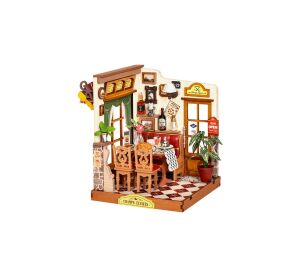 RoboTime 3D dřevěná skládačka Miniatura domečku Bistro na Champs-Élysées
