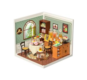 RoboTime 3D dřevěná skládačka Miniatura domečku Sladká čajovna