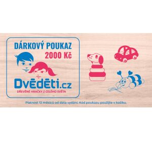 2Kids Toys Dárkový poukaz v hodnotě 2000 Kč