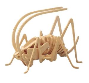 Woodcraft Dřevěné 3D puzzle cvrček