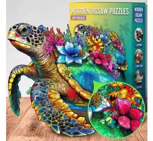 EscapeWelt Dřevěné puzzle Želva 200 dílků
