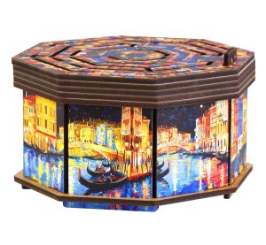 EscapeWelt Dřevěný hlavolam Art Secret Maze Box