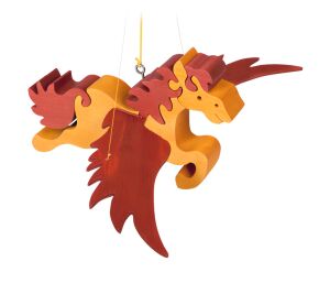 Fauna Dřevěný létající kůň na zavěšení
