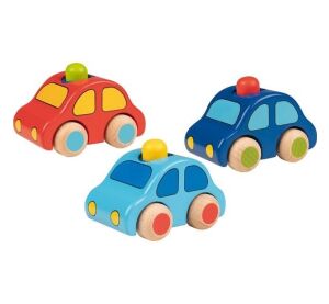 Goki Dřevěné autíčko s houkačkou 1 ks