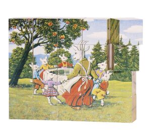 Goki Dřevěné kostky Pohádky 20 ks