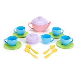 Green Toys Čajový set Pink 17 ks