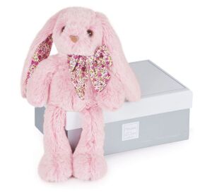 Doudou Histoire d´Ours Plyšová hračka růžový králíček 25 cm